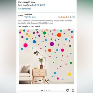 Brand new rainbow circle wall stickers